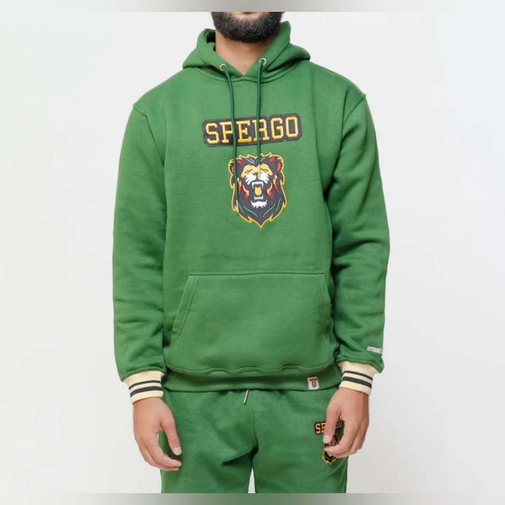 NWT Spergo Ryan Varsity Green Hoodie Sz M